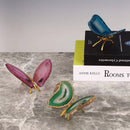 DecorBites™ Agate Butterfly Ornament Brass Insect Statue Home Decoration