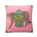 DecorBites™ Luxe Cheetah Halo Pillowcase: Decorative Tassel Cushion Cover GG Style