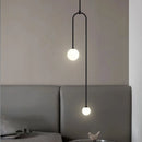 DecorBites™ Double Head Glass Ball Pendant Lights for Hotel Bedroom and Bathroom