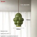 DecorBites™ Creamy Wind LED Chandelier: Nordic Wabi Sabi Dining Room Lighting for Home Decor