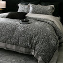 DecorBites™ Flowers Plant Print Bedding Set: Luxe Lyocell Cotton Soft Silky Cool Duvet Cover Set