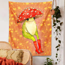 DecorBites™ Cute Frog Cartoon Tapestry Wall Hanging - Forest Animals Hippie Boho Decor