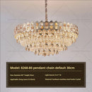 DecorBites™ Crystal Chandelier: Modern Net Red Living Room & Bedroom Luxury Lighting
