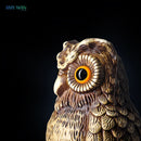 Decorative Owl Realistic Animal Scarecrow Decor Lawn Garden Miniatures Figurine Home and Garden Statue Decoration Accessories