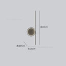 DecorBites™ Circle Straight Bar Wall Lamp | Modern Nordic LED Bedroom Living Room Decor