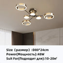 DecorBites™ Gold Plated Luxury Chandelier with Remote Control Crystals for Elegant Living & Bedroom Decor