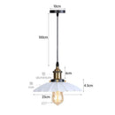 DecorBites™ Iron Pendant Light for Dining Room, Kitchen, and Bedroom