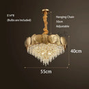 DecorBites™ Crystal Tassles Pendant Light 2024 | Modern Luxury Chandelier for Living Room