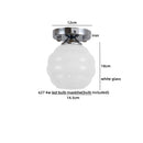 DecorBites™ Creamy Glass Iron LED Ceiling Light - Modern Indoor Lighting Fixtures