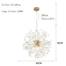 DecorBites™ Dandelion Chandelier LED Pendant Lamp for Dining Room Bedroom Shops