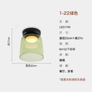 DecorBites™ Glass LED Ceiling Light in Amber/Gray/Green - Modern Indoor Lighting for Various Spaces