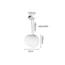 DecorBites™ Cobblestone Glass LED Pendant Lights for Villa Hotel Loft Stair Lamp