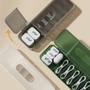 DecorBites™ Cable Box: Desk Organizer for Charger, Cord, Phone | Storage with Cover