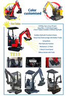 Mini Excavator 3.5 Ton EPA Farm Used New Crawler Digger Kubota Engine Small Excavators 1-3 Ton Machine Prices
