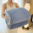 DecorBites™ Cozy Carved Velvet Blanket | Warm, Soft & Breathable | Autumn Winter Sofa Bed Throw