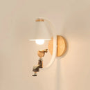 DecorBites™ Birdie Wall Lamp: Modern Nordic Wood Bedroom Light