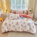 DecorBites™ Cotton Single Duvet Cover - Skin Friendly Quilt Cover for Single King Bed