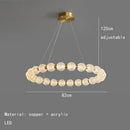 DecorBites™ Acrylic LED Chandelier: Modern Living Room Pendant Lamp