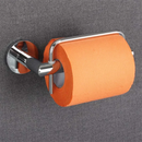 DecorBites™ Euro Silver Bathroom Paper Holder in Chrome Finish(Bit shorter version)