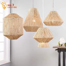 DecorBites™ Japanese Hemp Rope Pendant Lights for Zen Art Living Room Decor