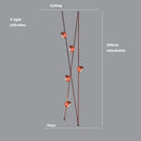 DecorBites™ LED Belt Chandelier Pendant Light for Dimmable Indoor Lighting in Living Room
