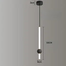 DecorBites™ Glass Rod Pendant Light - Modern Long Hanging Lamp for Living Room, Bedroom & Shop