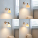 DecorBites™ Ceramic Wood Up Down Rotate LED Wall Sconce Light Fixtures
