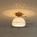 DecorBites™ Copper Wood LED Ceiling Lamp Ceramic Modern Ceiling Lights for Home Decor