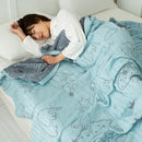 DecorBites™ Cotton Gauze Boho Throw Blanket - Cozy Bedspread & Sofa Cover