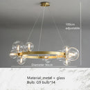 DecorBites™ Clear Glass Bubble Chandelier LED Hanglamp G9 Loft Deco Lighting