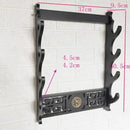 Wall Katana Support Sword Holder Wooden Wall Mount Multi-layer Stand Umbrella Rapier Shelf Display Support Weapon Bracket Holder
