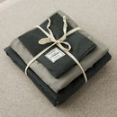DecorBites™ Japanese Grid Print Bed Set in Washed Cotton for Summer Comfort
