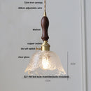 DecorBites™ Clear Glass LED Pendant Lamp for Dining Coffee Restaurantr Aisle - Modern Nordic Design