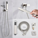 DecorBites™ Handshower Head with Stainless Steel Hose - Wall Mounted Faucet Set