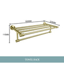 DecorBites™ Gold Hardware Set: Towel Bar, Toilet Paper Holder, Robe Hook, Cup Hanger