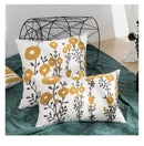 DecorBites™ Daisy Floral Geometric Embroidery Pillowcase, Soft Comfortable Home Decor Cover