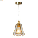 DecorBites™ Glass LED Hanging Lamp | Minimalist Copper Pendant Light