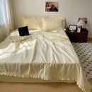 DecorBites™ Korean Princess Lace Ruffles Summer Quilt Bedspread - 3Pc Bedding Set