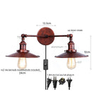 DecorBites™ Dual Head Pink LED Wall Light for Bedroom Decor & Hotel Industrial Style