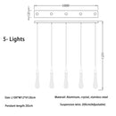 DecorBites™ Crystal LED Chandelier: Elegant Lighting for Home, Restaurant, and Bar
