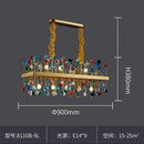 DecorBites™ Colorful Crystal Chandelier LED Dining Room Lighting