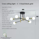 DecorBites™ LED Ceiling Chandelier: Modern Light Fixture for Living Room, Bedroom, Hall - Indoor Home Decor