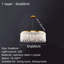 DecorBites™ Crystal Waterfall Chandelier for Foyer Dining Room Hotel Home Decor