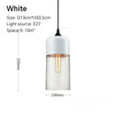 DecorBites™ Glass Wood Chandelier LED Pendant Light Fixture for Living Dining Bedroom