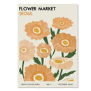 Abstract Yayoi Kusama Wall Art - Flower Market Canvas Painting