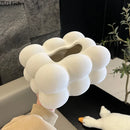 DecorBites™ Cloud Ceramic Tissue Box - White Porcelain Desk Decoration