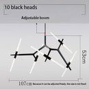 DecorBites™ LED Chandelier: Modern Gold Black Ceiling Pendant for Kitchen Dining Living Bedroom