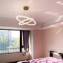 DecorBites™ Luxe Crystal Circle LED Pendant Light - Dimmable Art Deco Style