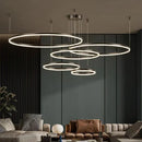 DecorBites™ Gold Ring Pendant Lights Circle Acrylic LED Ceiling Lamp