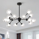 DecorBites™ Glass Ball Pendant Chandelier for Living Room Bedroom Dining Room